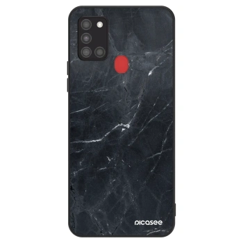 Obal pre Samsung Galaxy A21s - Black marble