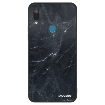 Obal pre Huawei Y7 2019 - Black marble