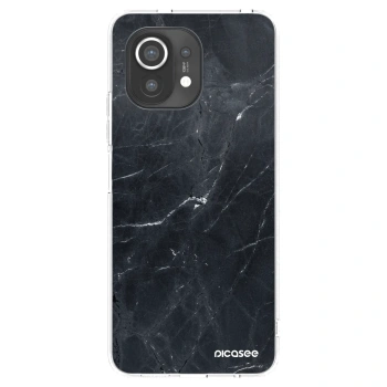 Picasee silikónový prehľadný obal pre Xiaomi Mi 11 - Black marble