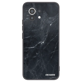 Picasee silikónový čierny obal pre Xiaomi Mi 11 - Black marble
