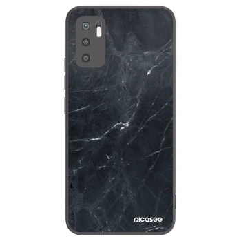 Picasee silikónový čierny obal pre Xiaomi Redmi Note 10 5G - Black marble