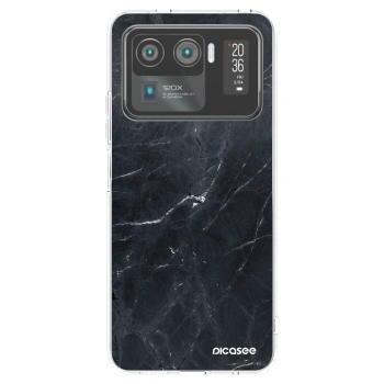 Picasee silikónový prehľadný obal pre Xiaomi Mi 11 Ultra - Black marble