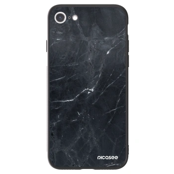 Picasee ULTIMATE CASE pro Apple iPhone SE 2020 - Black marble