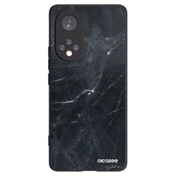 Picasee silikónový čierny obal pre Huawei Nova 9 - Black marble