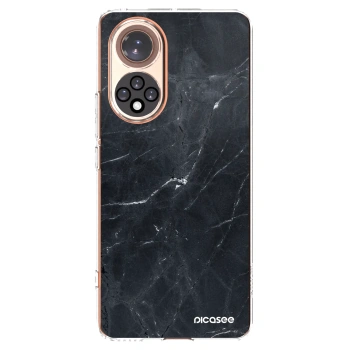 Picasee silikónový prehľadný obal pre Huawei Nova 9 - Black marble