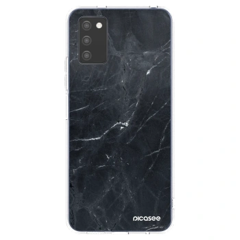 Obal pre Samsung Galaxy A03s A037G - Black marble