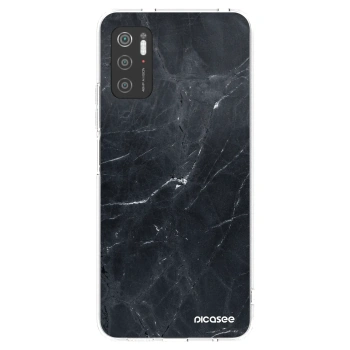 Picasee silikónový prehľadný obal pre Xiaomi Poco M3 Pro 5G - Black marble