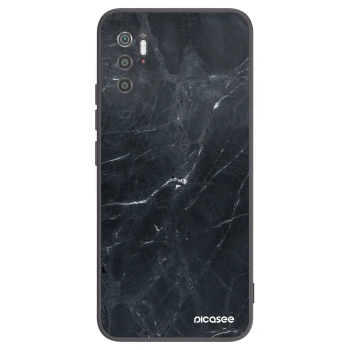 Picasee silikónový čierny obal pre Xiaomi Poco M3 Pro 5G - Black marble