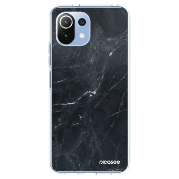 Picasee silikónový prehľadný obal pre Xiaomi 11 Lite 5G NE - Black marble