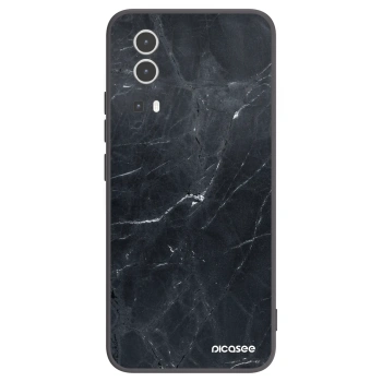 Picasee silikónový čierny obal pre Vivo Y72 5G - Black marble