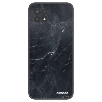 Picasee silikónový čierny obal pre Realme 8i - Black marble