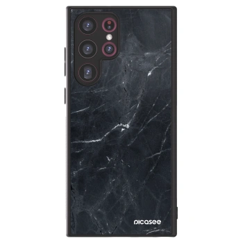 Picasee ULTIMATE CASE pro Samsung Galaxy S22 Ultra 5G - Black marble