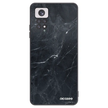 Picasee silikónový čierny obal pre Xiaomi Redmi Note 11 - Black marble