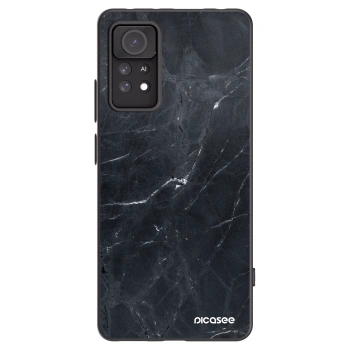 Picasee silikónový čierny obal pre Xiaomi Redmi Note 11 Pro 5G - Black marble