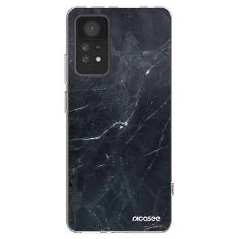 Picasee silikónový prehľadný obal pre Xiaomi Redmi Note 11 Pro 5G - Black marble