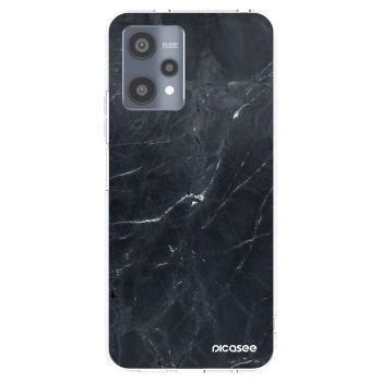 Picasee silikónový prehľadný obal pre Realme 9 Pro 5G - Black marble