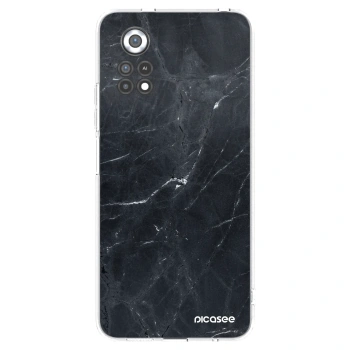 Picasee silikónový prehľadný obal pre Xiaomi Poco X4 Pro 5G - Black marble