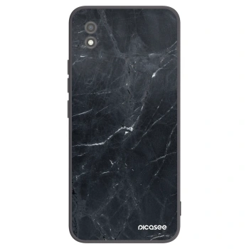 Picasee silikónový čierny obal pre Realme C11 (2021) - Black marble