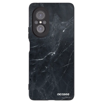 Picasee silikónový čierny obal pre Huawei Nova 9 SE - Black marble