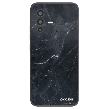 Picasee silikónový čierny obal pre Vivo V23 5G - Black marble
