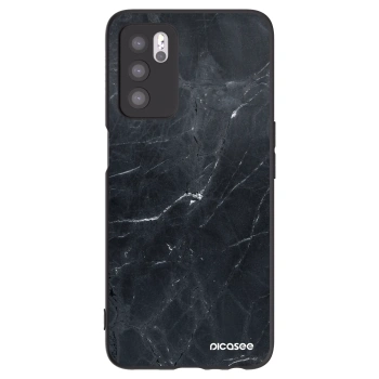 Picasee silikónový čierny obal pre OPPO A16s - Black marble