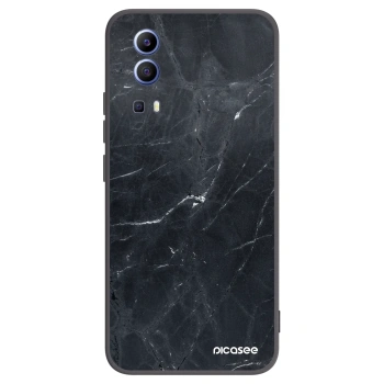 Picasee silikónový čierny obal pre Vivo Y52 5G - Black marble