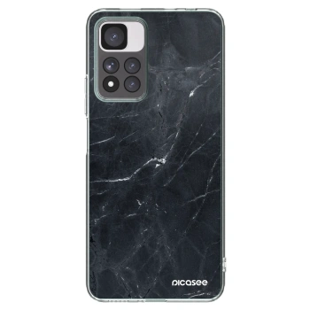 Picasee silikónový prehľadný obal pre Xiaomi Redmi Note 11 Pro+ 5G - Black marble
