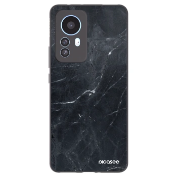 Picasee silikónový čierny obal pre Xiaomi 12T - Black marble