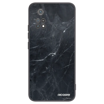 Picasee silikónový čierny obal pre Xiaomi Poco M4 Pro - Black marble