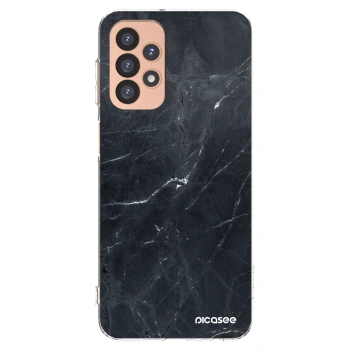 Picasee silikónový prehľadný obal pre Samsung Galaxy A23 A236B 5G - Black marble