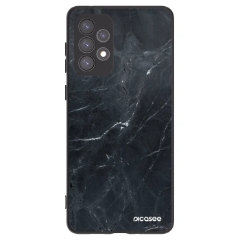 Picasee silikónový čierny obal pre Samsung Galaxy A73 5G - Black marble