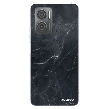 Picasee silikónový prehľadný obal pre Xiaomi Redmi 10 5G - Black marble