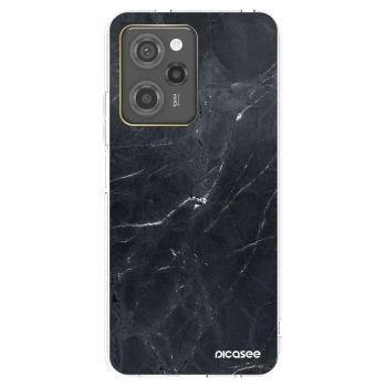 Picasee silikónový čierny obal pre Xiaomi Poco X5 Pro - Black marble