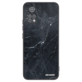 Picasee silikónový čierny obal pre Xiaomi Redmi Note 11S 5G - Black marble