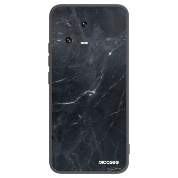 Picasee silikónový čierny obal pre Xiaomi 13 Pro - Black marble