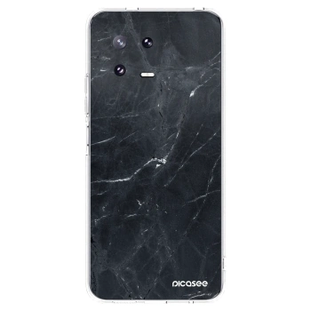 Picasee silikónový prehľadný obal pre Xiaomi 13 Pro - Black marble