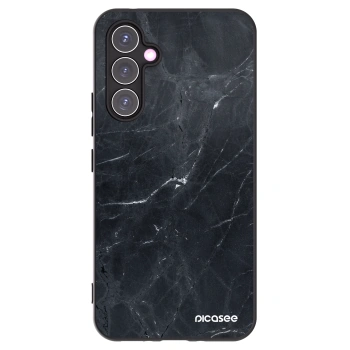 Picasee silikónový čierny obal pre Samsung Galaxy A54 5G A546B - Black marble