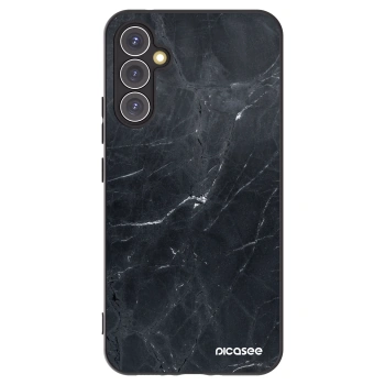 Picasee silikónový čierny obal pre Samsung Galaxy A34 5G A346B - Black marble