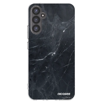 Picasee silikónový prehľadný obal pre Samsung Galaxy A34 5G A346B - Black marble