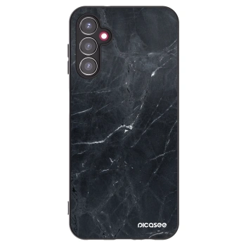 Picasee silikónový čierny obal pre Samsung Galaxy A14 4G A145R - Black marble