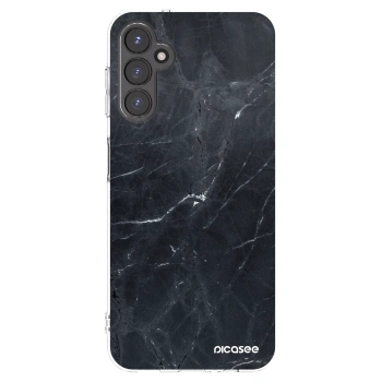 Picasee silikónový prehľadný obal pre Samsung Galaxy A14 5G A146P - Black marble