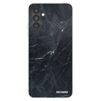 Picasee silikónový prehľadný obal pre Samsung Galaxy A04s A047F - Black marble