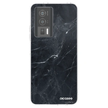 Picasee silikónový prehľadný obal pre Xiaomi Poco F5 Pro 5G - Black marble