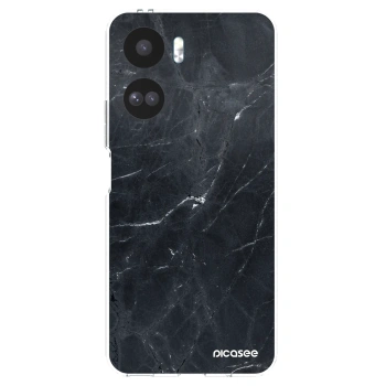 Picasee silikónový prehľadný obal pre Honor 90 Lite 5G - Black marble
