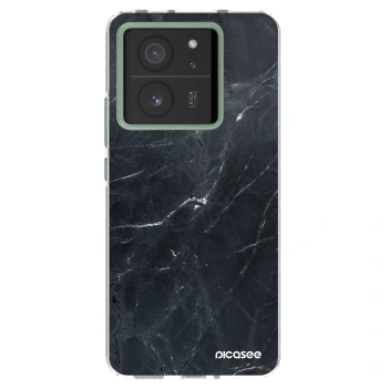 Picasee silikónový prehľadný obal pre Xiaomi 13T Pro - Black marble