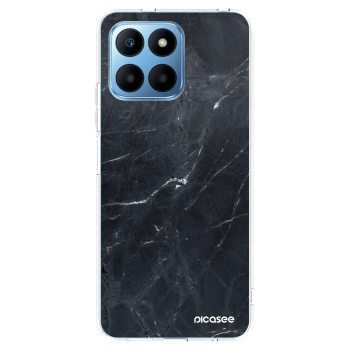 Picasee silikónový prehľadný obal pre Honor 70 Lite - Black marble