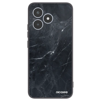 Picasee silikónový čierny obal pre Realme C53 - Black marble