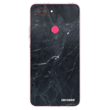Picasee silikónový prehľadný obal pre Xiaomi Mi 8 Lite - Black marble