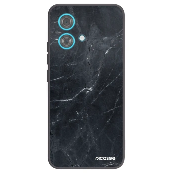 Picasee silikónový čierny obal pre Motorola Edge 40 Neo - Black marble