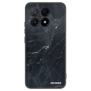 Picasee silikónový čierny obal pre Xiaomi Poco X6 Pro - Black marble